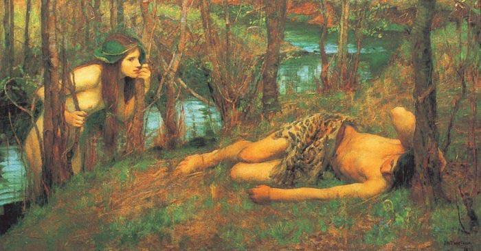 John William Waterhouse A Naiad or Hylas with a Nymph china oil painting image